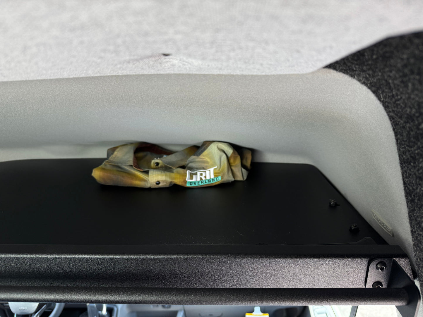 Ford Transit Headliner Shelf with Curtain Rod