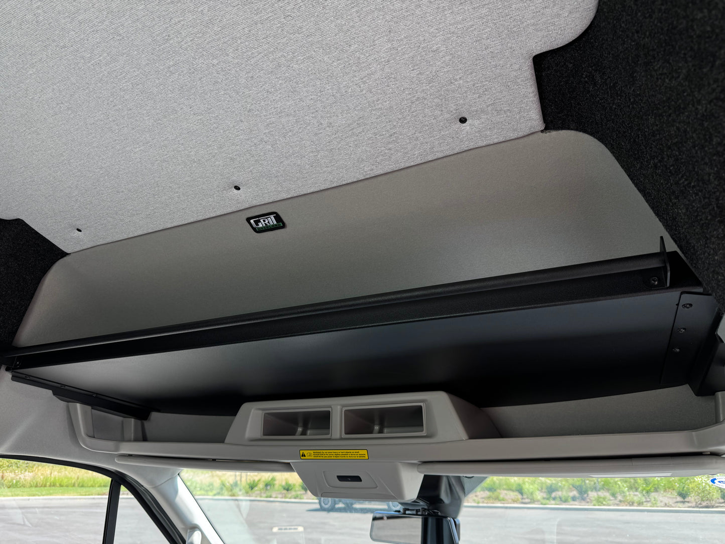 Ford Transit Headliner Shelf with Curtain Rod