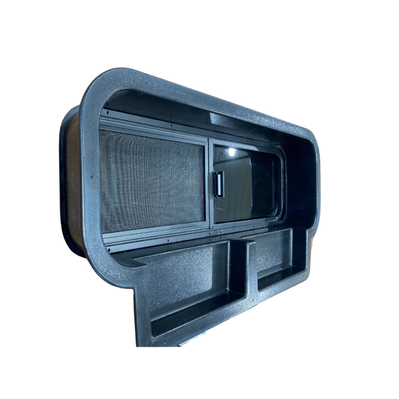 Ford Transit 10x33 Bunk Window Trim Ring with Storage Cubbies GoCode
