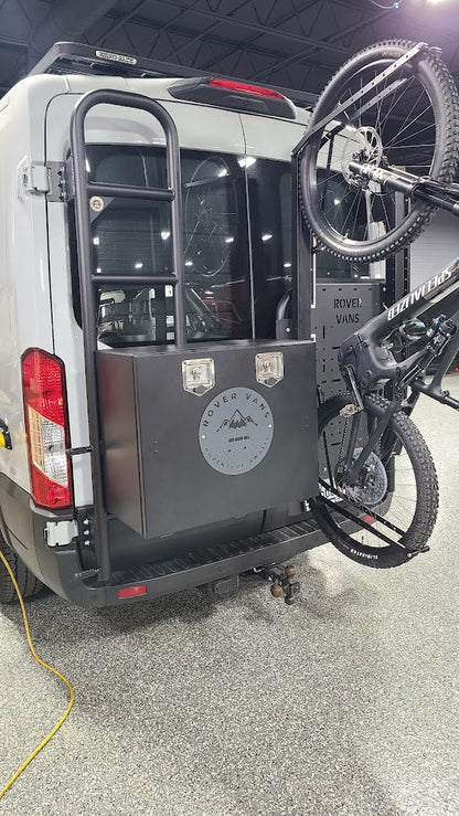 Classic Design Rover Vans Tire Carrier & Ladder Combo for Ford Transit
