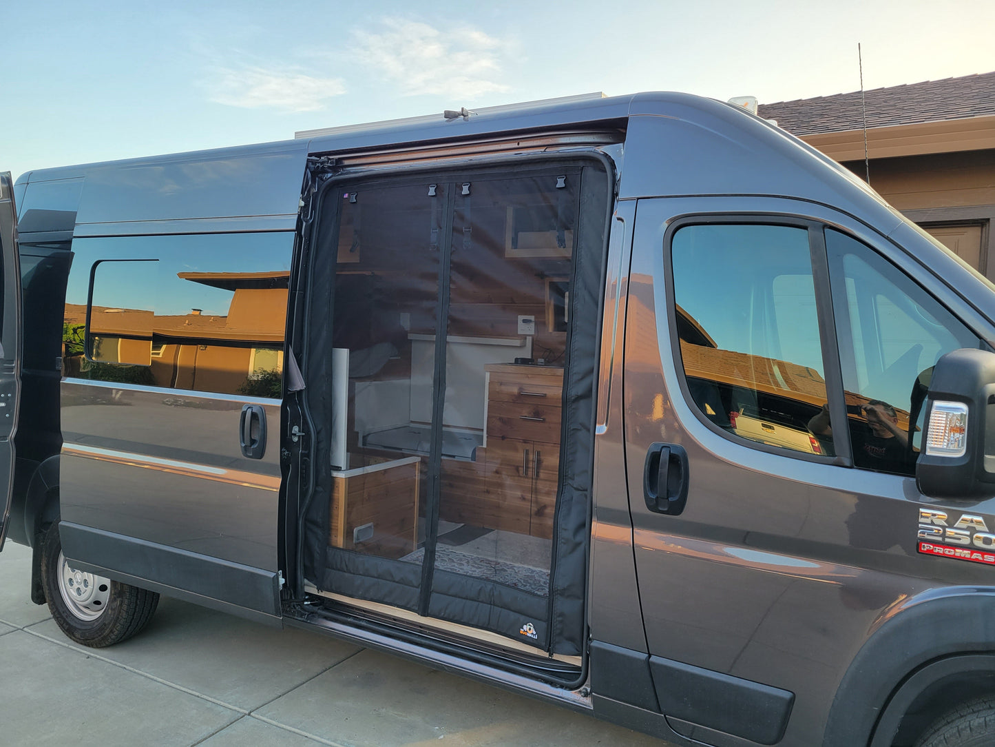 Winnebago Travato Ram Promaster Sliding Door Insect Bug Screen