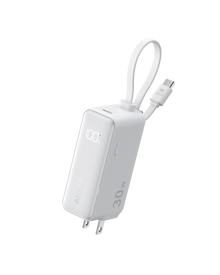 Anker Power Bank (30W, 5k,  Fusion, Built-In USB-C Cable)