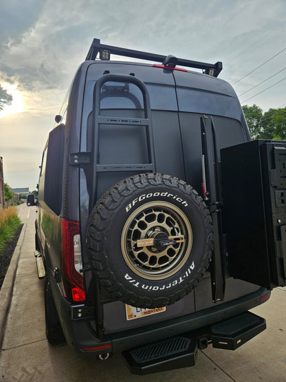 Rover Vans Rear Ladder / Tire Carrier for Mercedes Sprinter