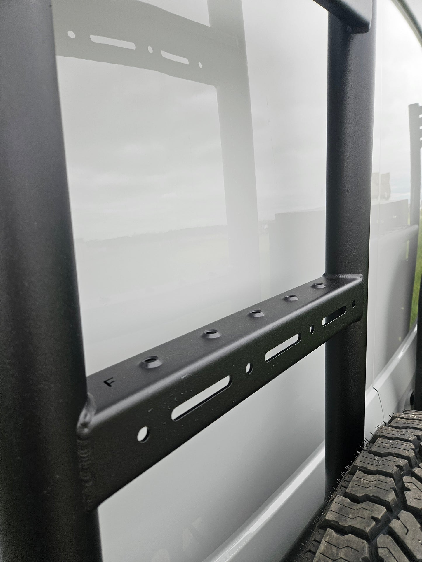 2025 Design Rover Vans Tire Carrier & Ladder Combo for Ford Transit
