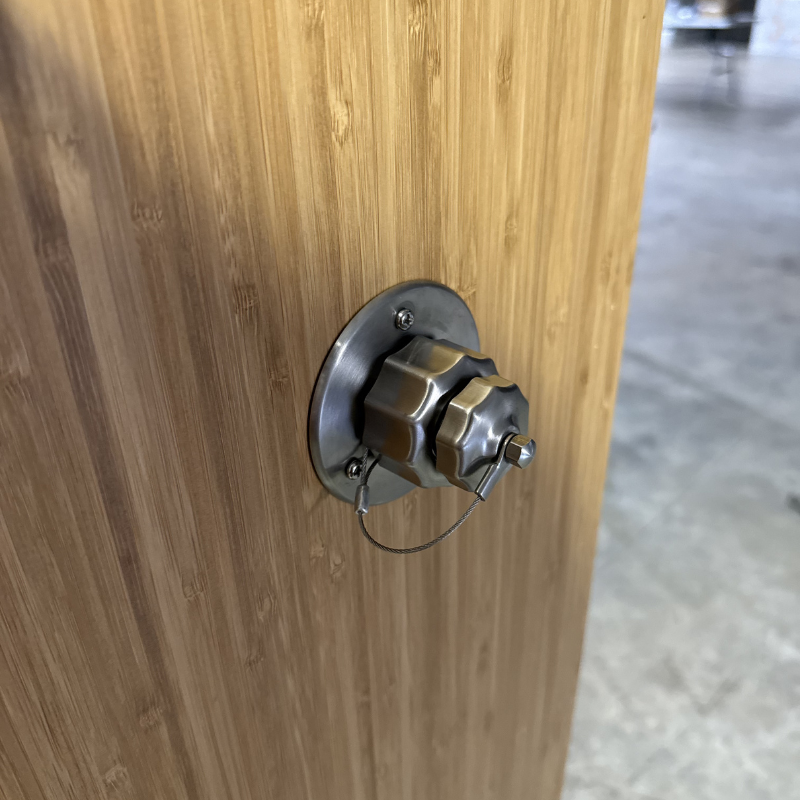 Stainless Steel RV and Marine Shower Port System Tetravan