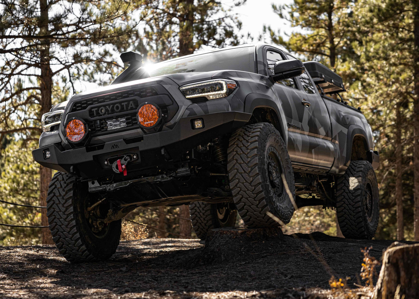Hi-Lite Overland Toyota Tacoma Front Bumper 3rd Gen (2016-2023) [No Bull Bar]