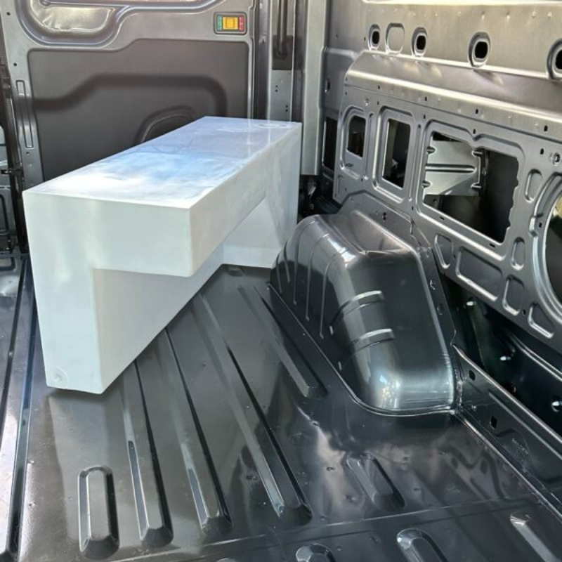 NW Conversions 24 Gallon Ford Transit Wheel Well Water Tank - Left (TR-L-24) GoCode