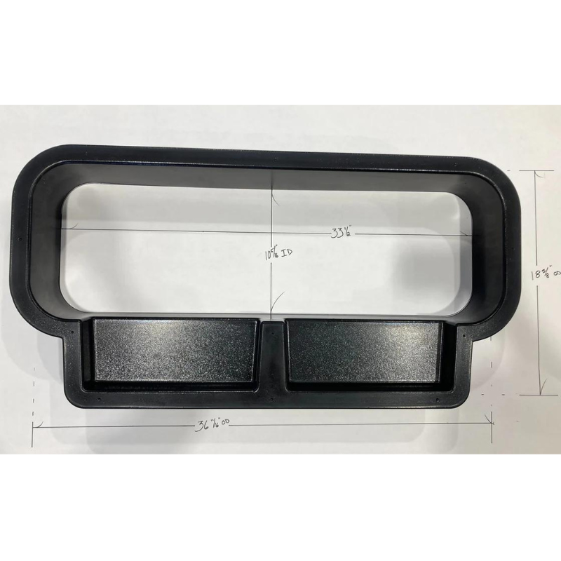 Mercedes Sprinter 10x33 Bunk Window Trim Ring with Storage Cubbies GoCode