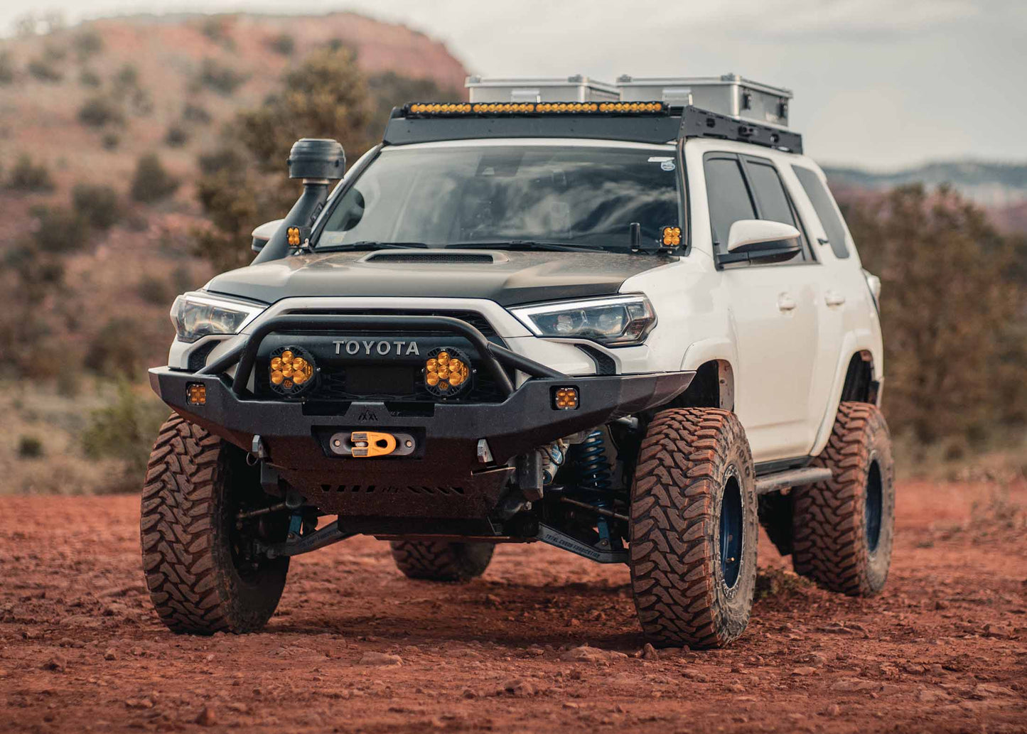 Hi-Lite Overland Toyota 4Runner Front Bumper 5th Gen (2010-2024) [PreRunner Bull Bar]
