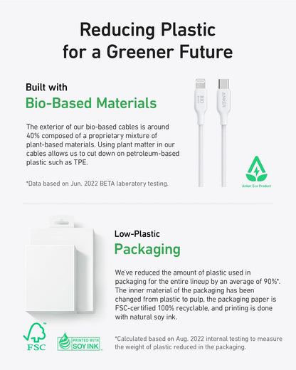 Anker <b>541</b> USB-C to Lightning Cable (Bio-Based)