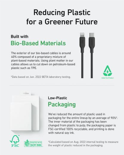 Anker <b>541</b> USB-C to Lightning Cable (Bio-Based)