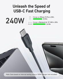 Anker <b>543</b> USB-C to USB-C Cable (Bio-Braided,6 ft)