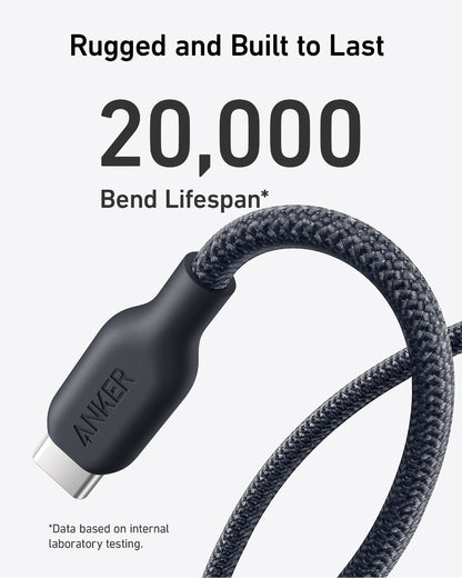Anker <b>543</b> USB-C to USB-C Cable (Bio-Braided,6 ft)