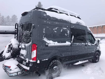 Classic Design Rover Vans Tire Carrier & Ladder Combo for Ford Transit