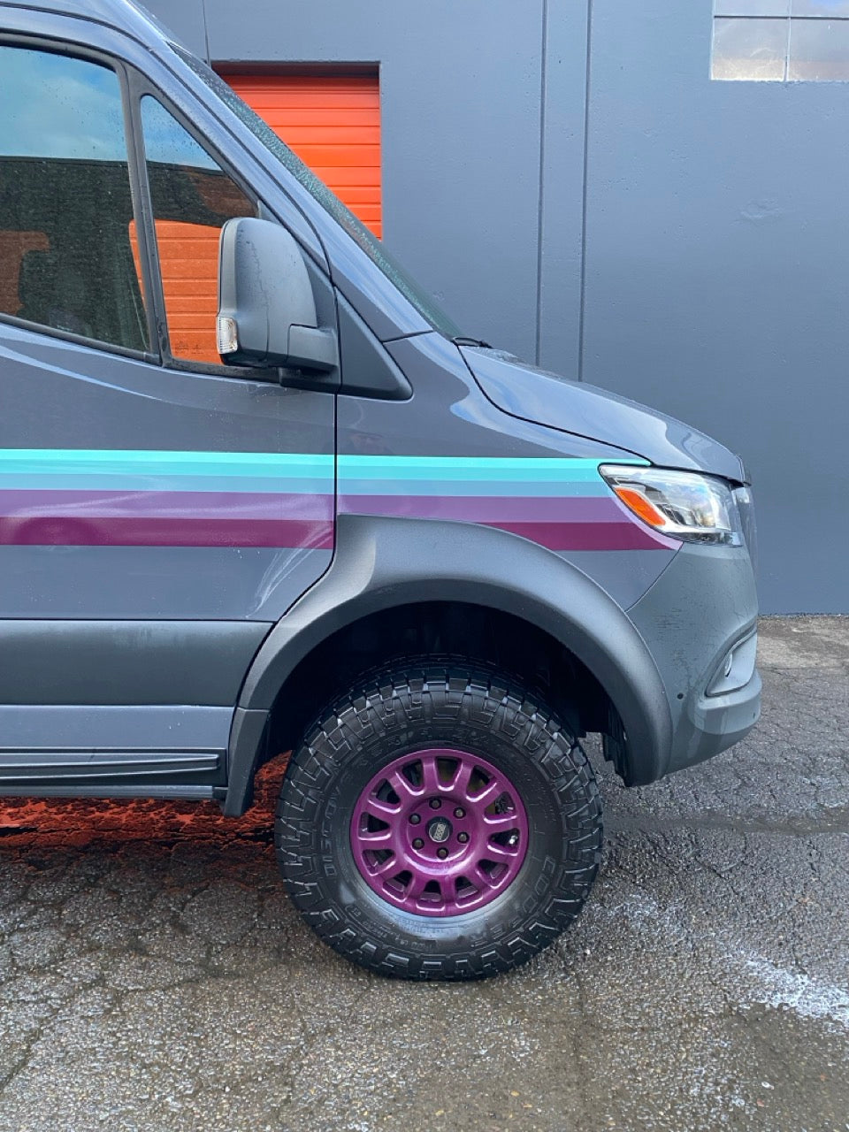 Desert Defender Fender Flares – Pointed Rear Design, Max Tire Clearance for Sprinter 2019–2024