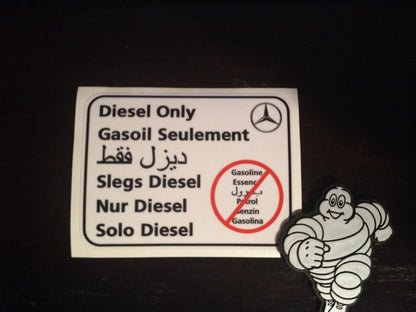 Diesel Only Sticker - Mercedes-Benz