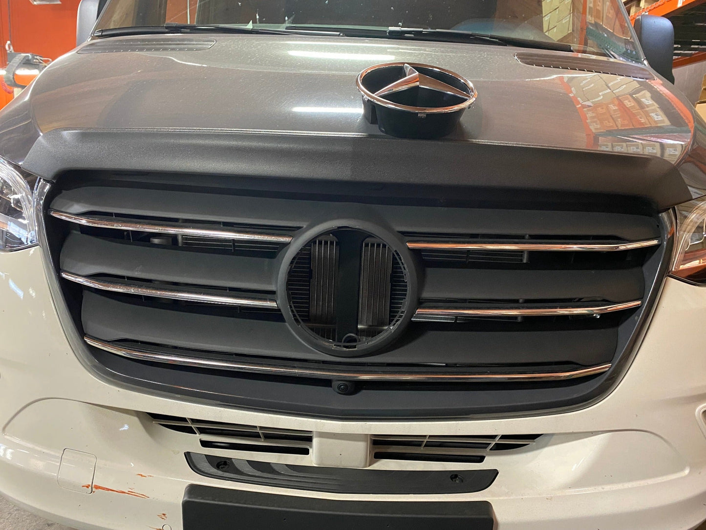 LED Grill Emblem for Mercedes Sprinter 907 – Fits Chrome Grill with Removable Star
