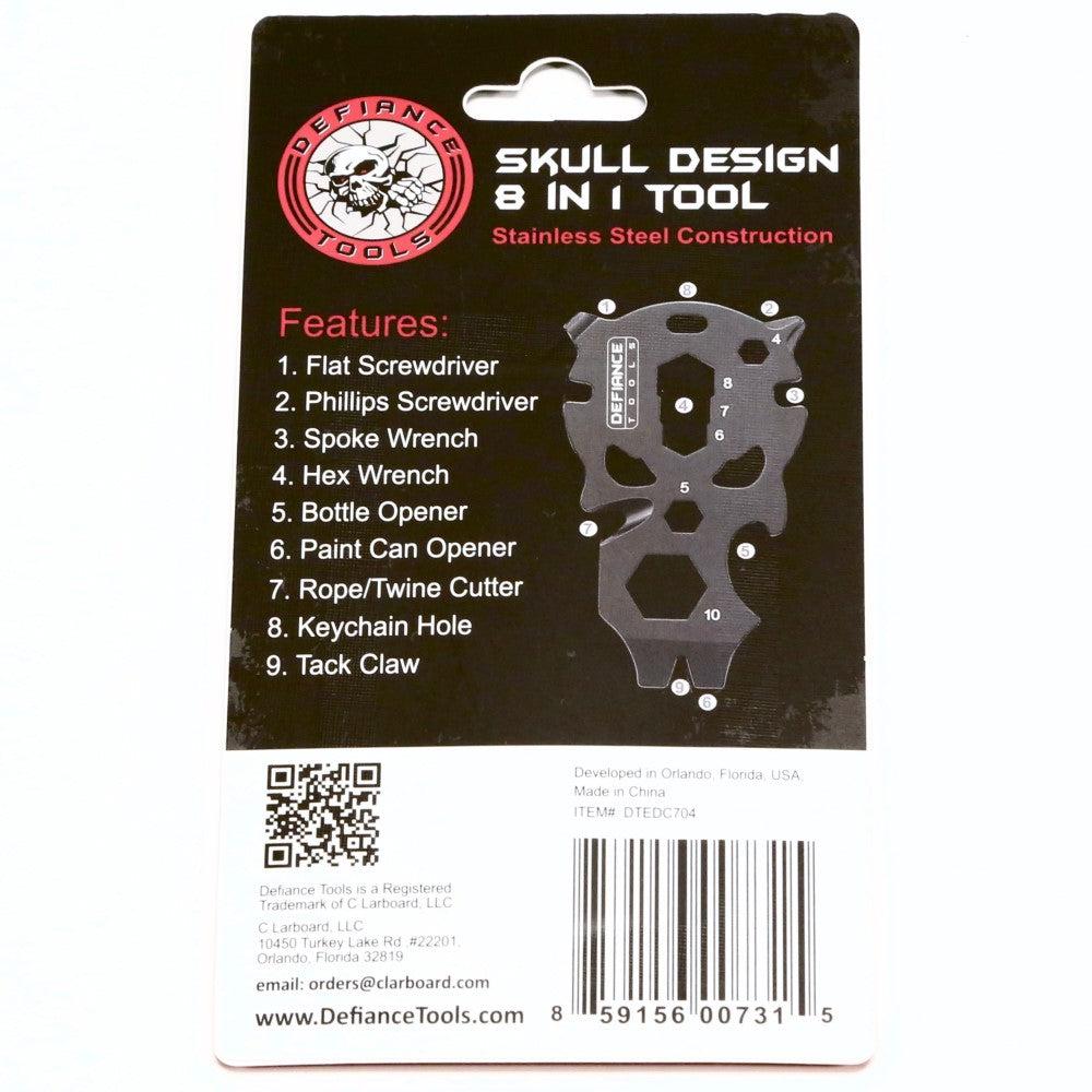 Skull Keychain EDC Tool - 8 in 1 (Copy) Defiance Tools
