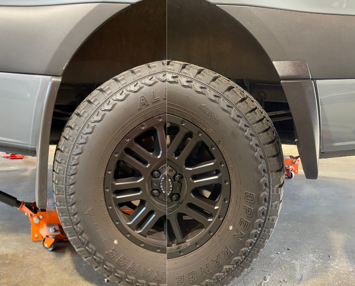 Rear Mondo Mudguard Kit for Sprinter – Rear Clearance Solution for Larger Tires