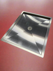 Tetravan In-Floor Shower Pan STAINLESS STEEL GoCode