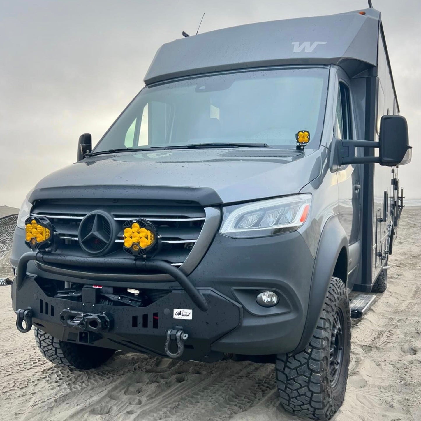 Aero Hood Spoiler for Sprinter 907 2019+ – Paint Protection and Debris Deflection