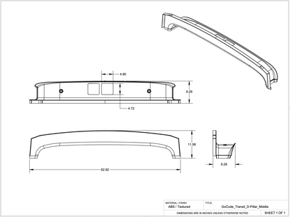 Ford Transit D Pillar Trim Kit GoCode