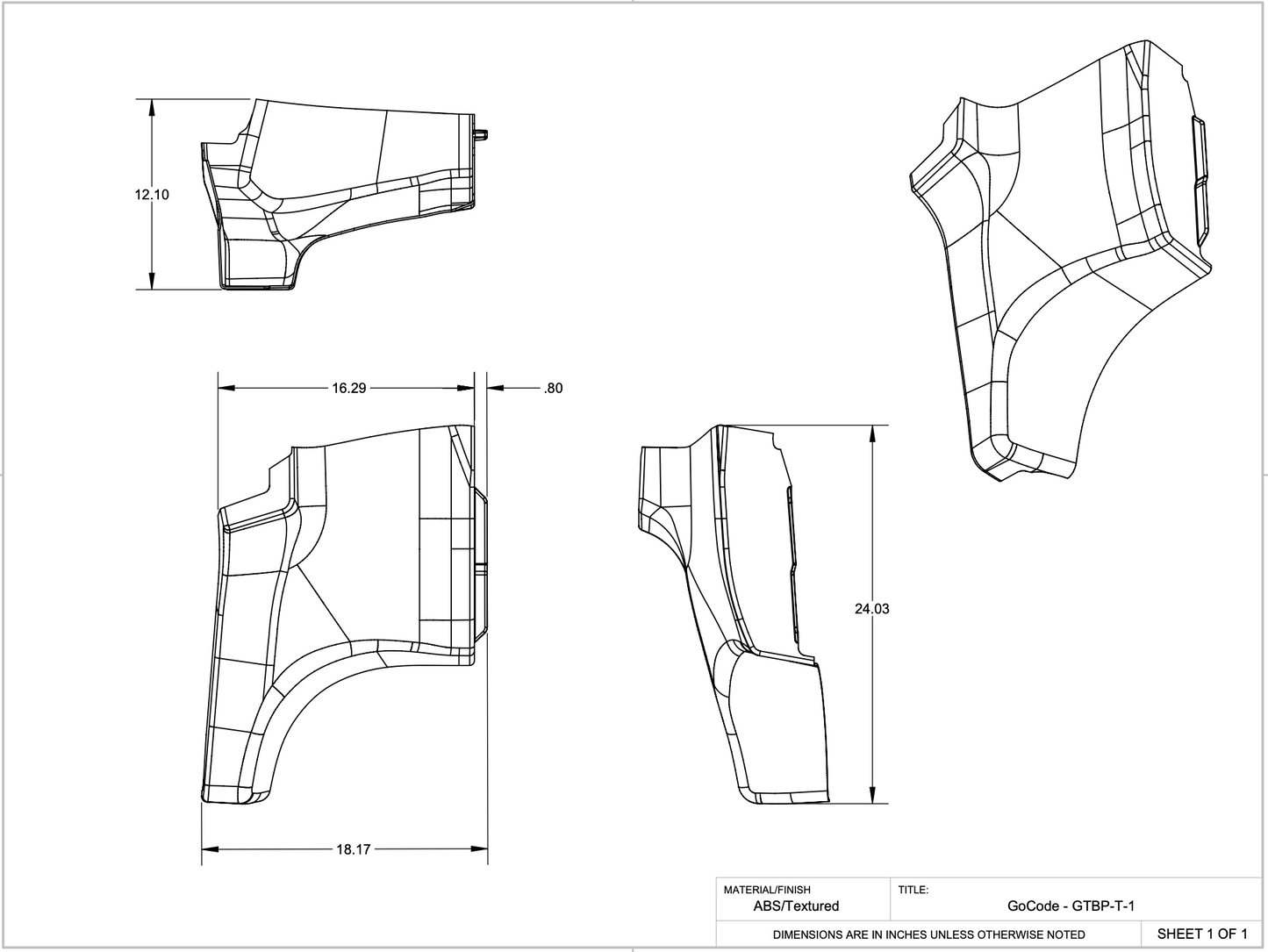 Ford Transit High Roof B Pillar Blob Covers GoCode