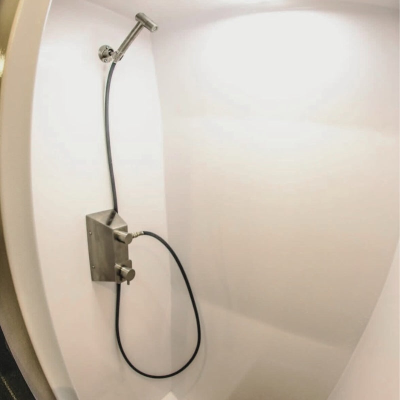 Stainless Steel RV and Marine Shower Port System GoCode