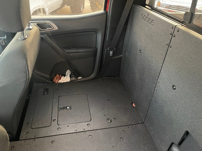 Ford Ranger 2019-2023 4th Gen. Super Crew - 100% Second Row Seat Delete Plate System