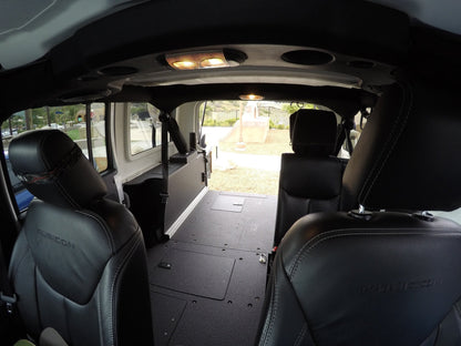 Jeep Wrangler 2007-2018 JKU 4 Door - Second Row Seat Delete Plate System
