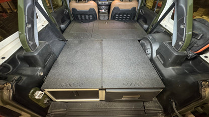 Jeep Wrangler 2018-2023 JLU 4 Door - Second Row Seat Delete Plate System - 8" or 10" Module Based