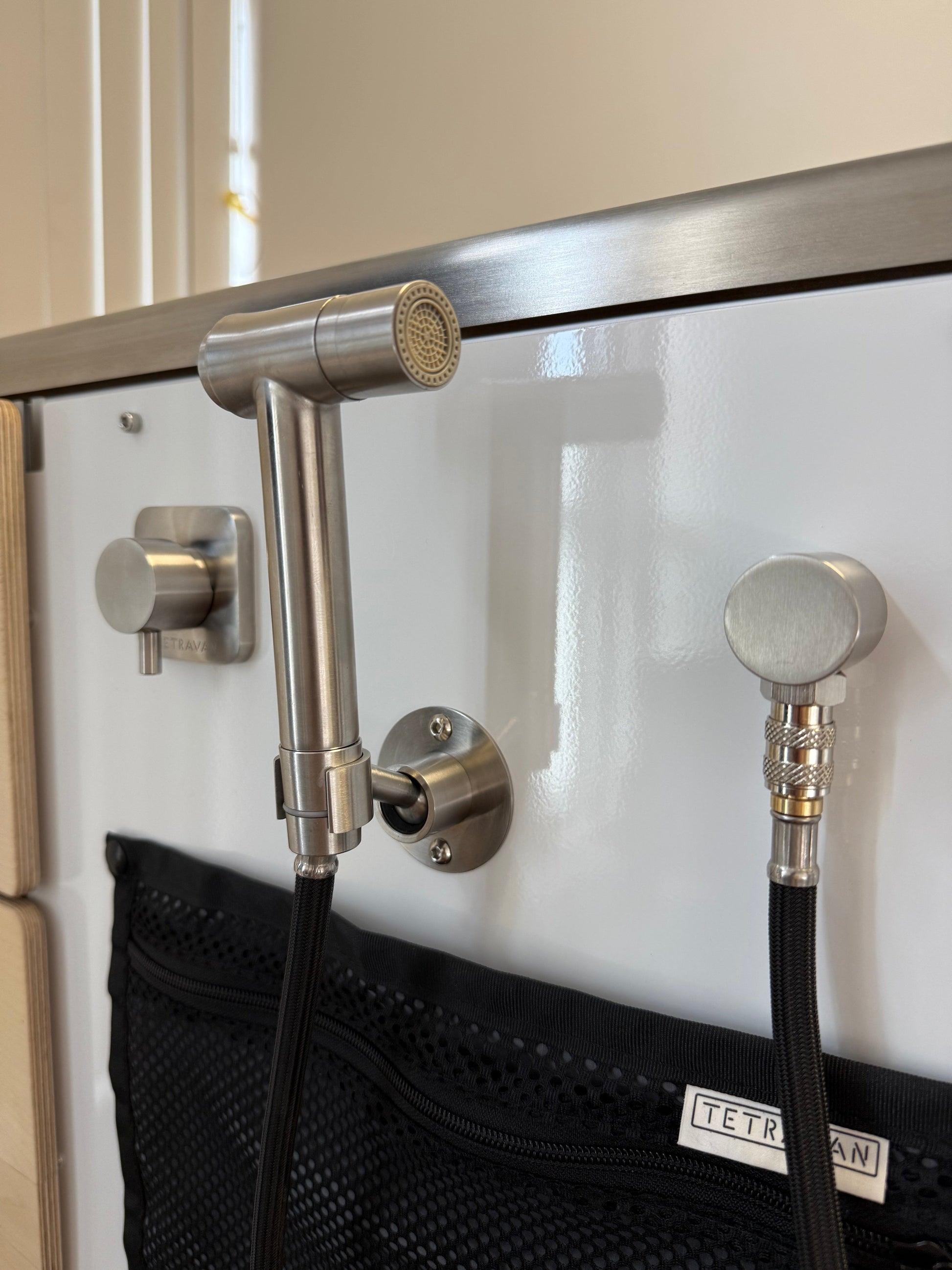Stainless Steel RV and Marine Shower Port System GoCode