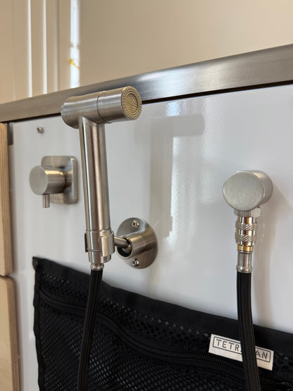 Stainless Steel RV and Marine Shower Port System GoCode